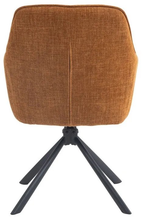 Set de scaune de sufragerie portocaliu 2 buc. tapițat Avola – Unique Furniture