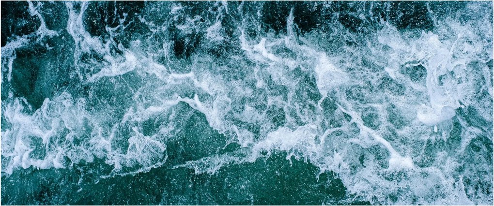 Tablou - Valuri oceanice (120x50 cm)