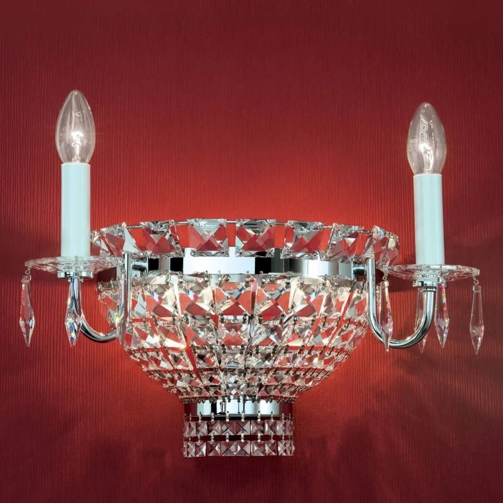 Aplica de perete cristal Swarovski AMBASSADOR crom