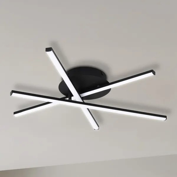 Plafonieră LED STICK/12W/230V negru