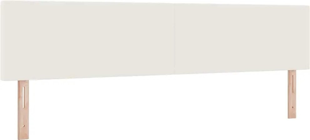 vidaXL Tăblie cap Crem 200 cm Țesătură din corduroy