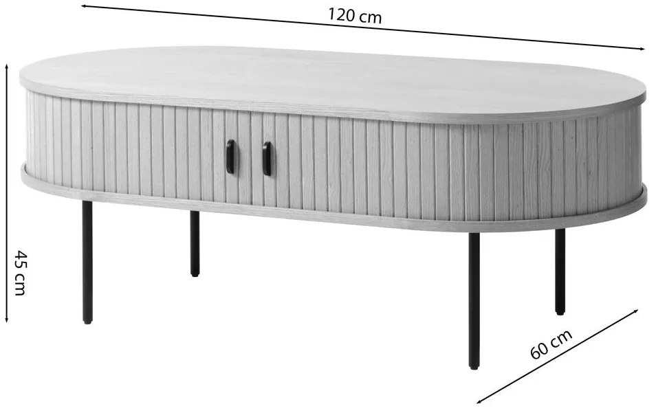 Măsuță cafea Gatto G4 (stejar + negru). 1098772
