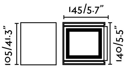 Aplica LED de exterior ambientala design modern IP54 OLAN gri