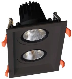Spot incastrat LED 2X30W 3000K 92DL82F6030/BL ELMARK