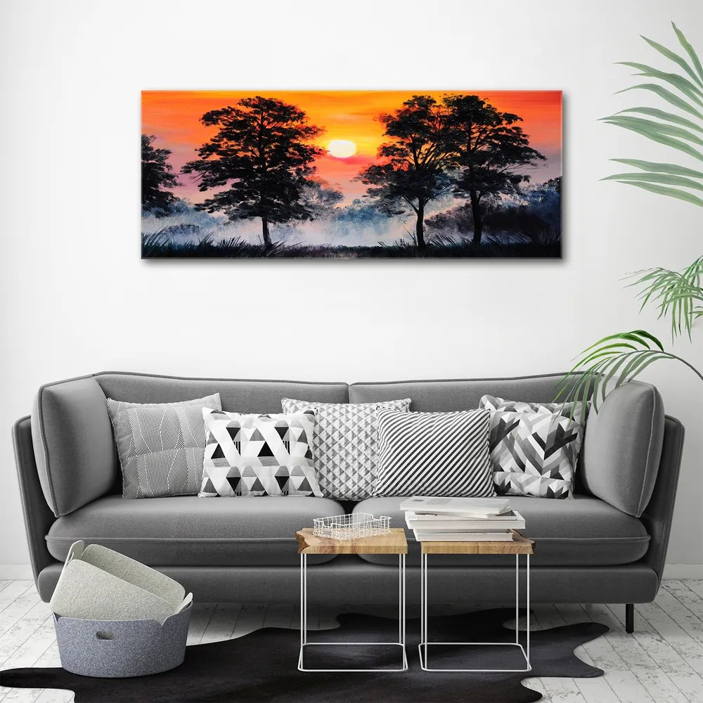 Print pe canvas Pădure apus de soare