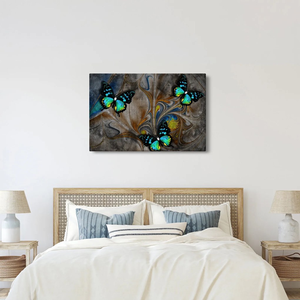 Tablou - Fluturi strălucitori în imagine (90x60 cm)