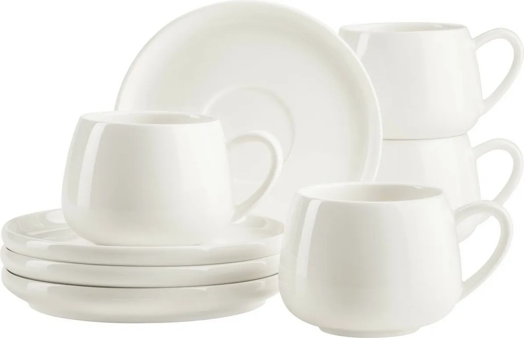 Mäser Set of 4 cups with saucers TAYA – 260 ml