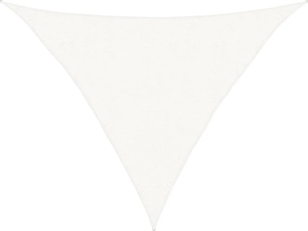 vidaXL Pânză parasolar, alb, 2,5 x 2,5 x 3,5 m, HDPE, 160 g/m²