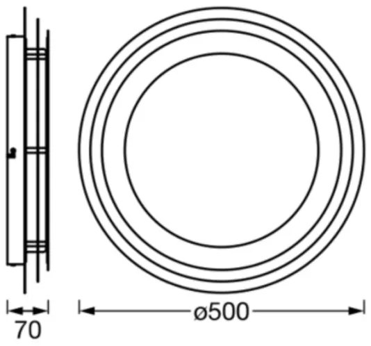 Plafonieră LED Ledvance ORBIS SPIRAL LED/38W/230V