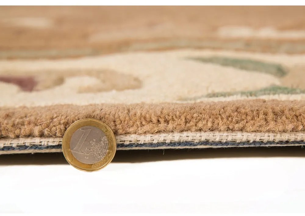 Covor din lână Flair Rugs Aubusson, ⌀ 120 cm, bej