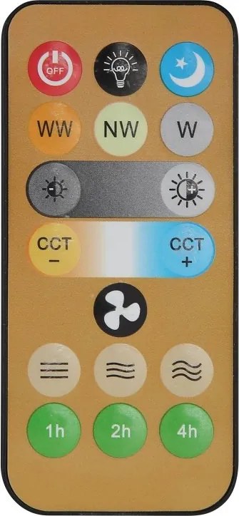 Lustra LED cu Ventilator si telecomanda DELORES alb