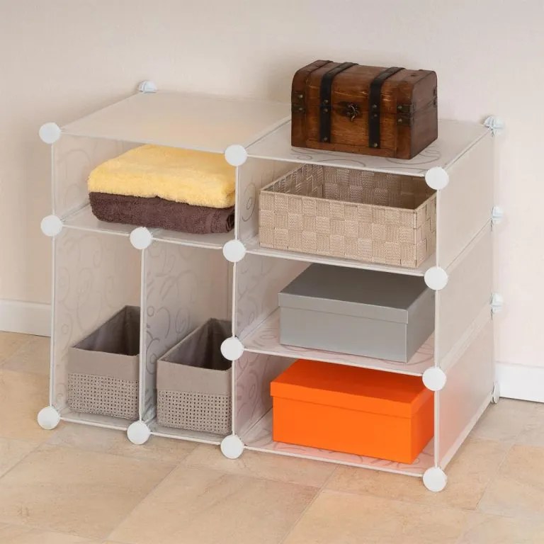 Raft extensibil economic - 57 x 71 x 37 cm, transparent