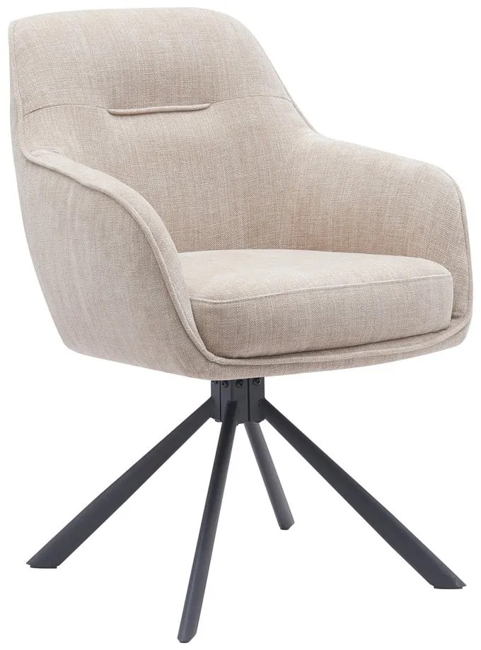 Set de scaune de sufragerie crem 2 buc. tapițat Avola – Unique Furniture