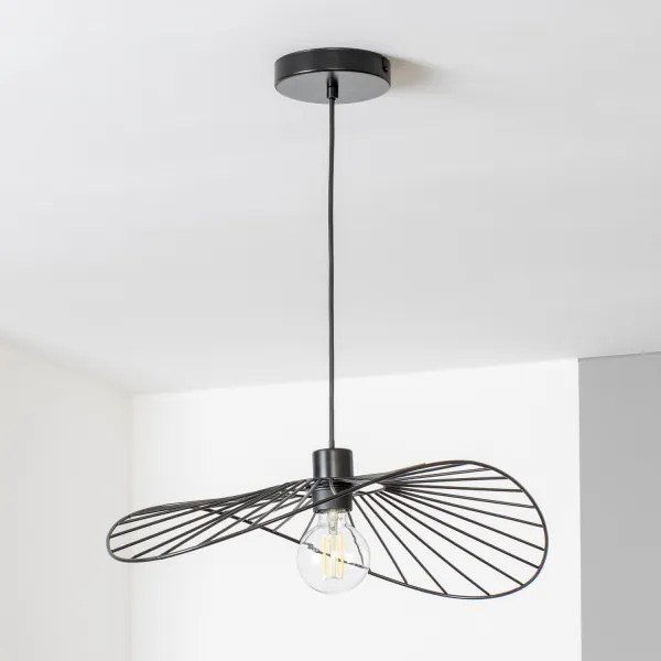Brilagi - Lampă suspendată LED pe cablu CERIA WIRE 1xE27/40W/230V 40x56 cm negru