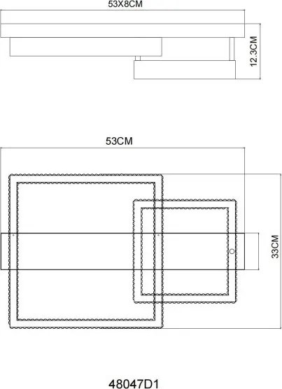 Plafoniera LED moderna ZARA