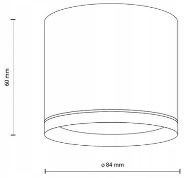 Spot VIVO 1xGX53/10W/230V 6 cm negru