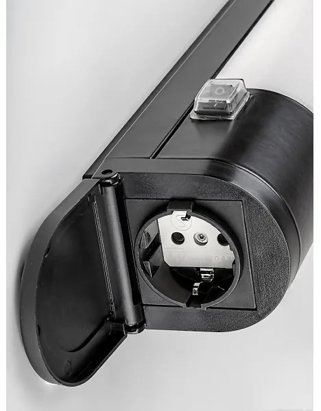 Rabalux 78029 - LED iluminat sub dulap cu priză DUDDU LED/17W/230V negru