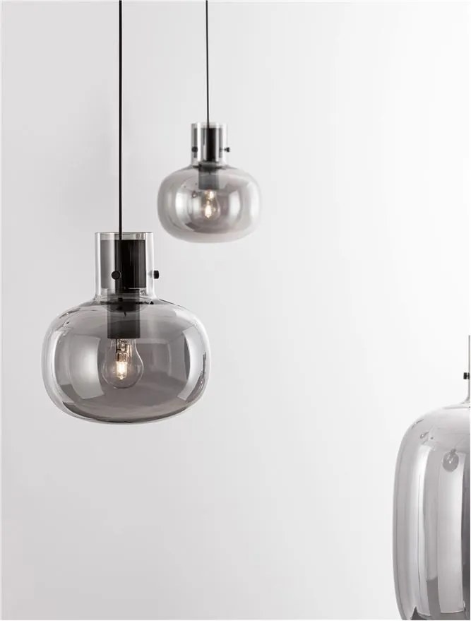 Lustra cu 4 pendule design modern CINZIA fumuriu