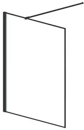 Paravan de dus tip Walk-in crom Rune Borr 100x200 cm