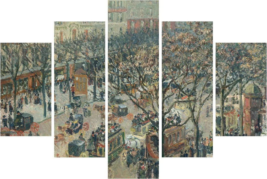 Tablou - Camille Pissarro, Boulevard des Italiens, Morning, Sunlight, reproducere (150x105 cm)