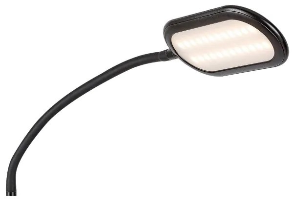 Rabalux 74009 - Lampă LED de podea Adelmo, reglabilă, LED 10W, 230V, negru