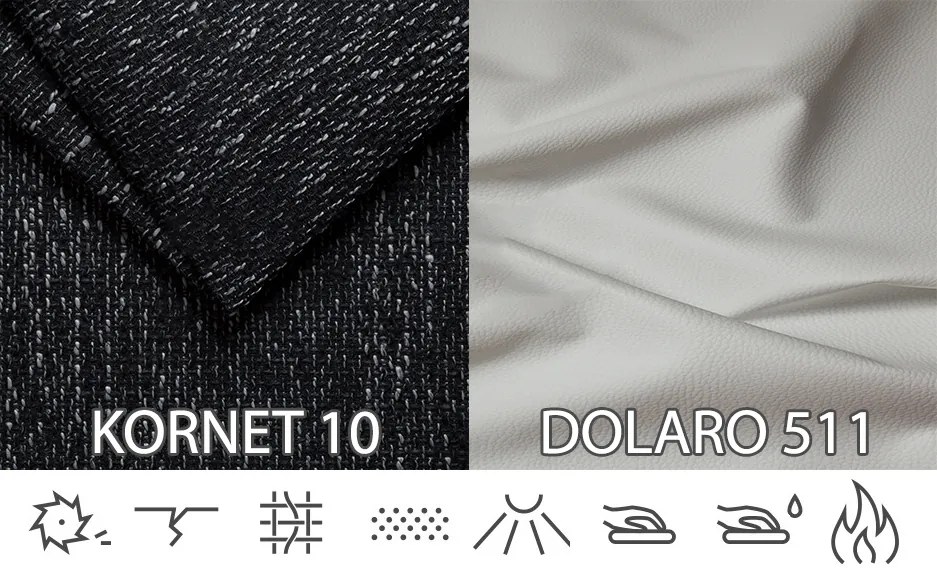 Colțar Ardait (Gri șuvițat + Alb) (S). 1026206