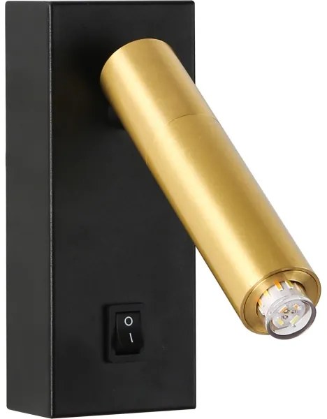 Spot LED de perete Brilagi MAYA 1xG9/7W/230V negru/auriu