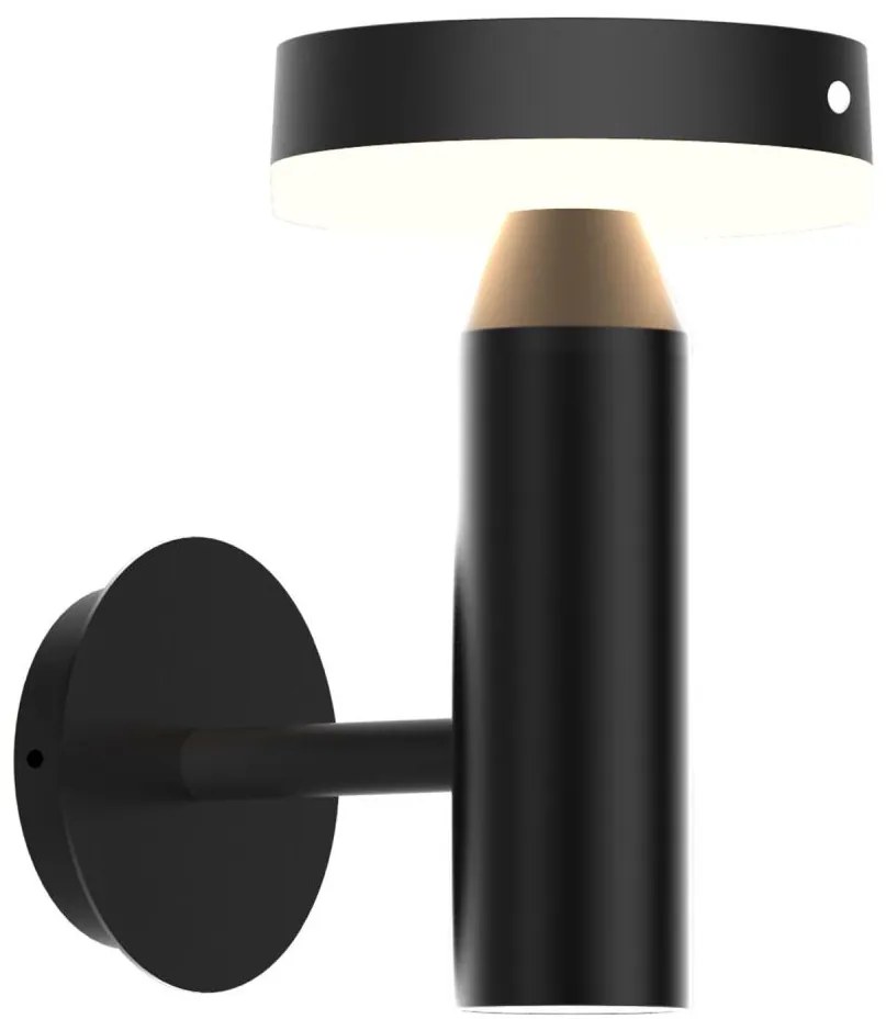 LED lampă solară de perete cu senzor GWINEA LED/4,5W/3,7V IP44 negru