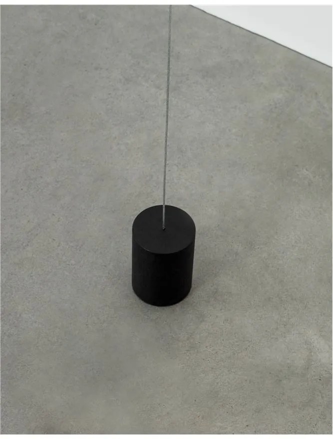 Lampa LED podea incastrabila in tavan design modern deosebit ELETTRA negru