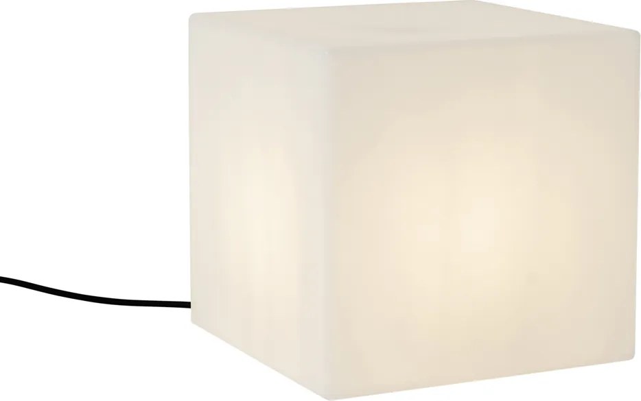 Lampă de exterior inteligentă albă, pătrată de 30 cm, inclusiv LED A60 IP44 - Nura