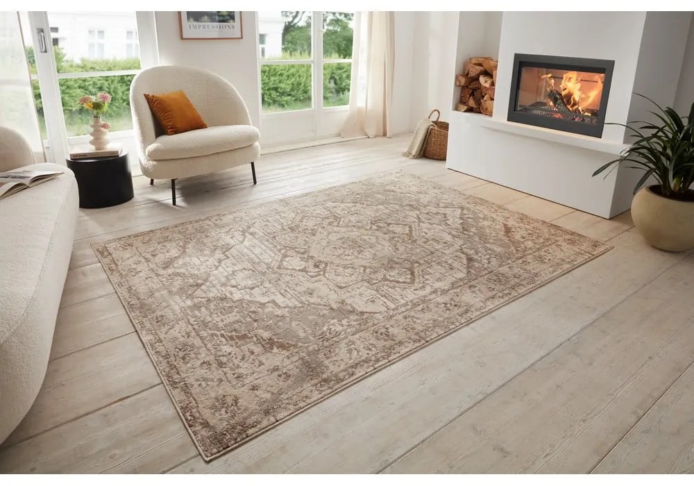 Covor bej/crem 160x235 cm Terrain Designer Sand – Hanse Home
