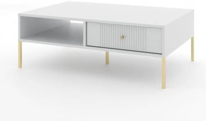 Măsuță cafea Isae 2S (alb + Auriu). 1125199