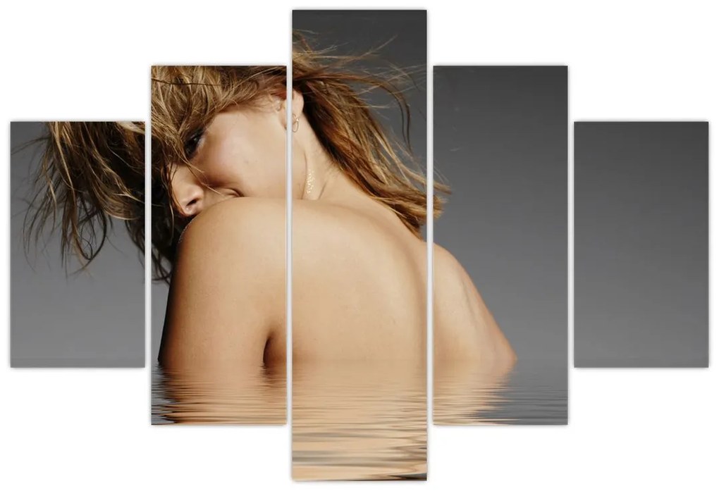 Tablou - Imaginea unei femei care face baie (150x105 cm)