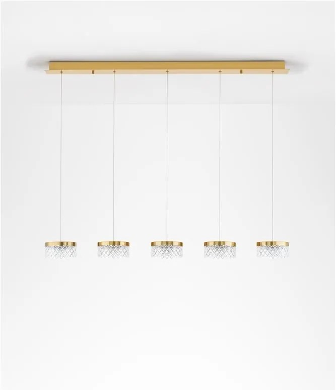 Lustra cu 5 pendule LED design modern Bion