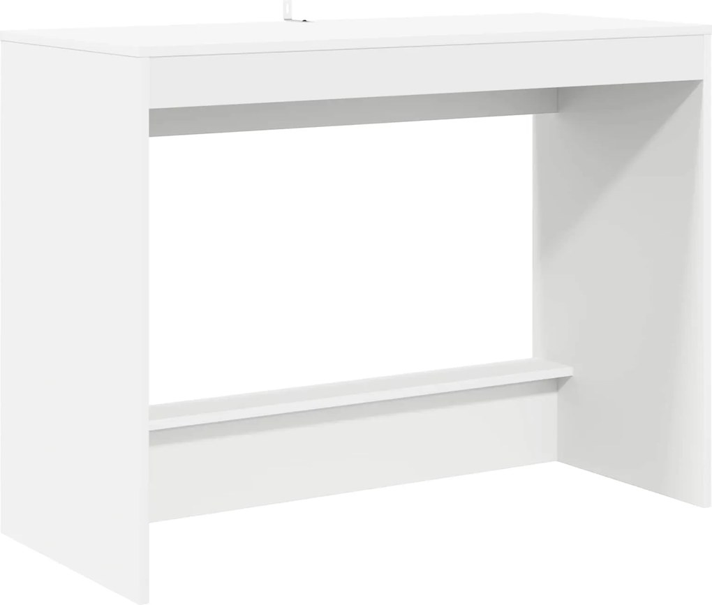 vidaXL Birou pentru pat Alb 100 x 45 x 75 cm Lemn compozit