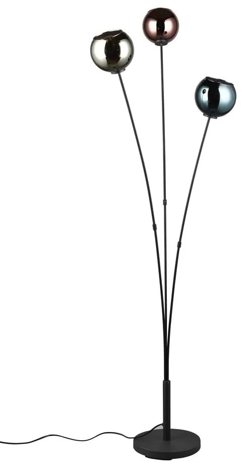 Lampadar negru lucios (înălțime 150 cm) Sheldon – Trio