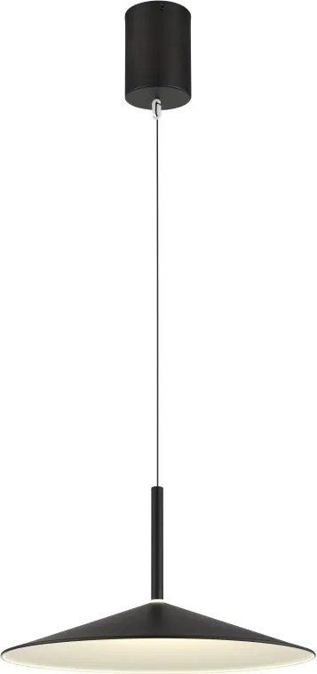 Lustra suspendata LED metal negru LAMPONE