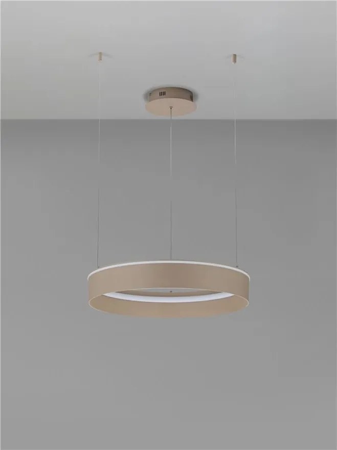 Lustra LED design circular OLIVIA bej D-60cm