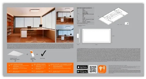 Ledvance - Lumină de plafon cu LED-uri Dimmer SMART + PLANON LED/22W/230V Wi-Fi