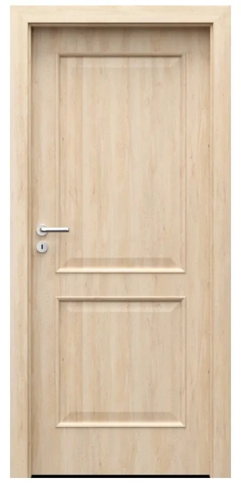 Usa Interior din MDF Porta Nova Model 3.1 (Culoare: Stejar Auriu, Toc: Reglabil 10 cm, Maner: Patrat argintiu crom, Dimensiune: 70 cm)