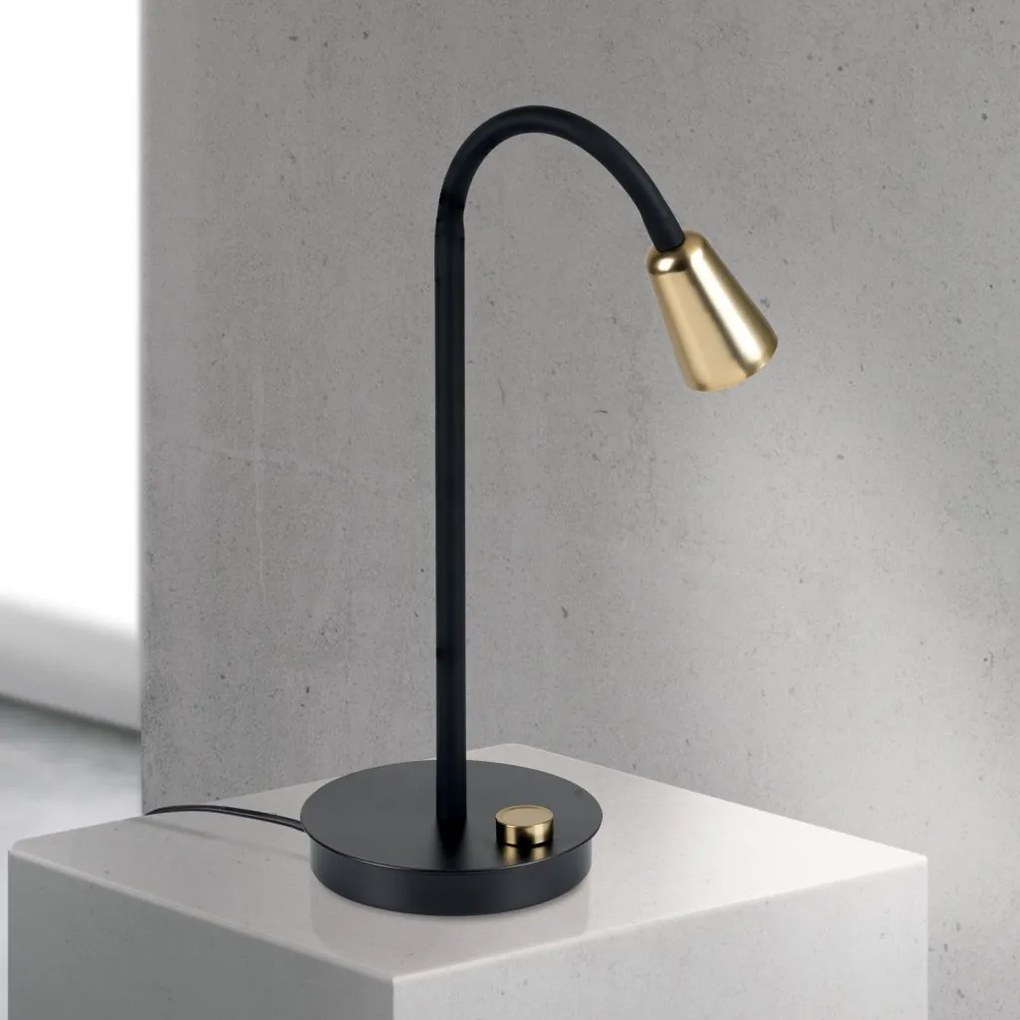 Lampa de masa flexibila cu spot GU10 DOTTY negru
