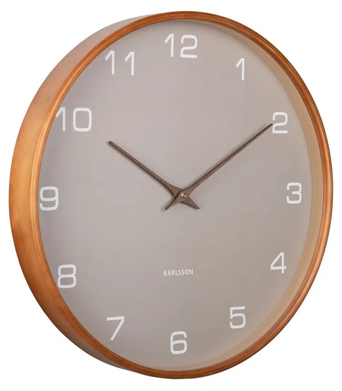 Karlsson 5993GY ceas de perete cu design gri,diametru 40 cm