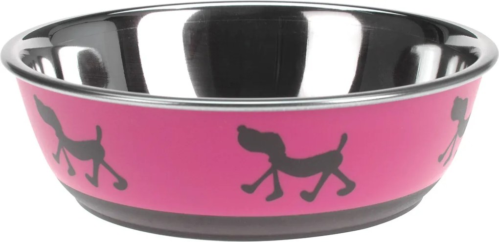 Castron câine Doggie treat roz, diam. 17,5 cm