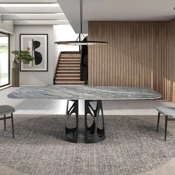 Masa deosebita design LUX Oval Barrel 240x110cm