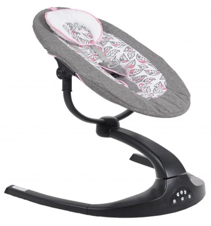 Balansoar Pentru Bebelusi cu conectare la priza si telecomanda NOVOKIDS Meyra Swing, Cu plasa insecte, Multifunctional, Pliabil, 5 viteze de