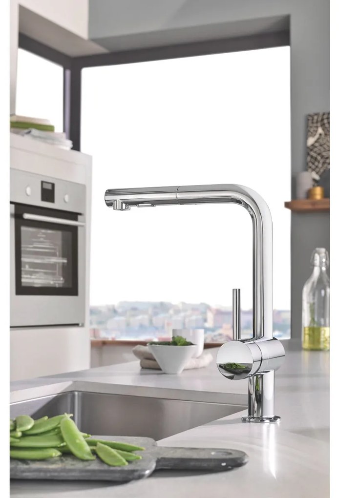 Grohe Minta baterie bucatarie pe picior StarLight Chrome 30274000