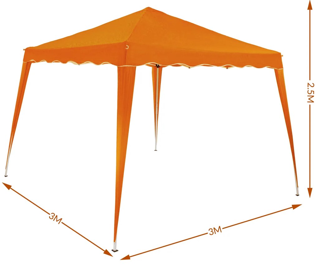 Deuba Cort de gradina Capri 3x3 - portocaliu