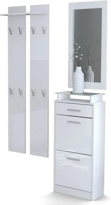 Set de mobilier pentru hol Loret V2, alb