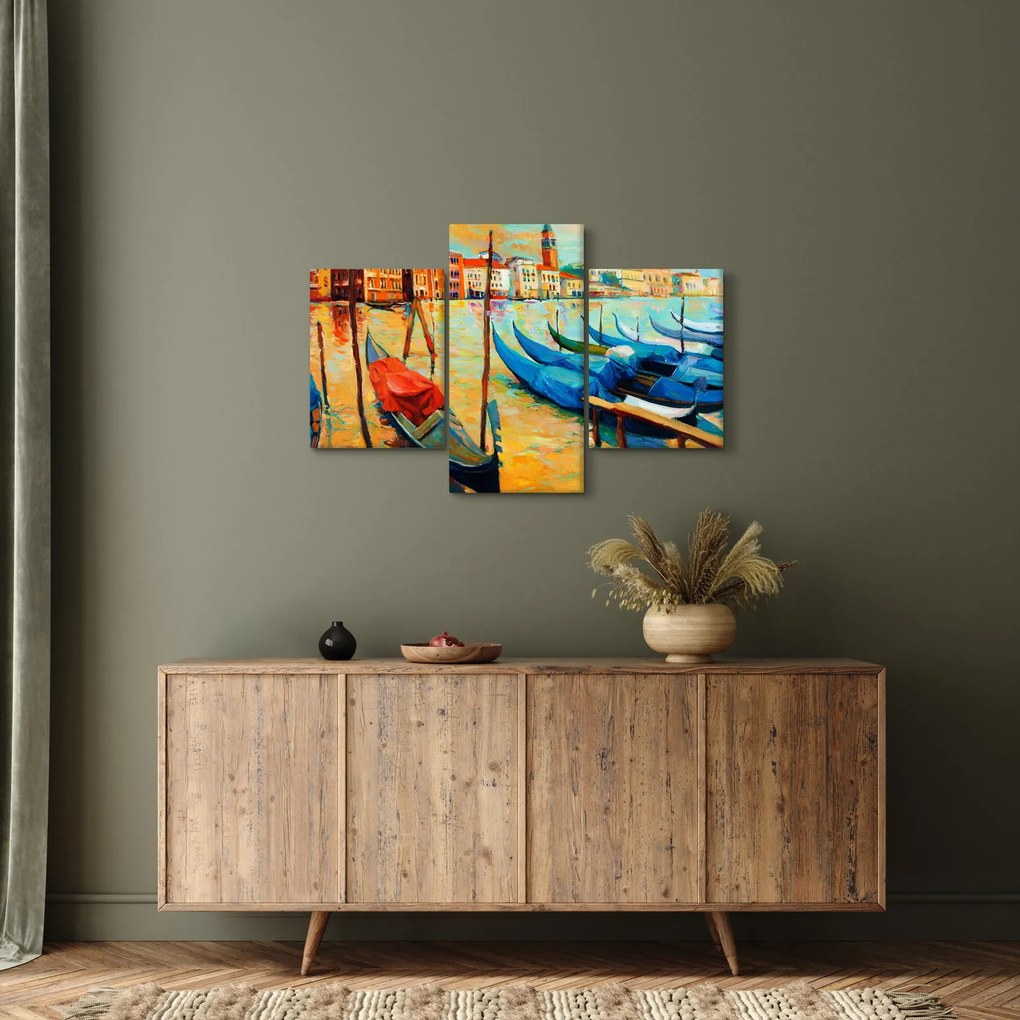Tablou - Port în Veneția (90x60 cm)