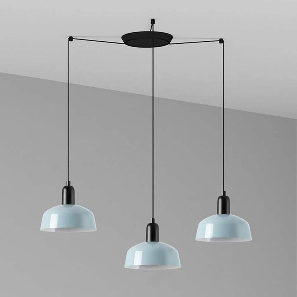 Lustra cu 3 pendule metal TATAWIN S blue